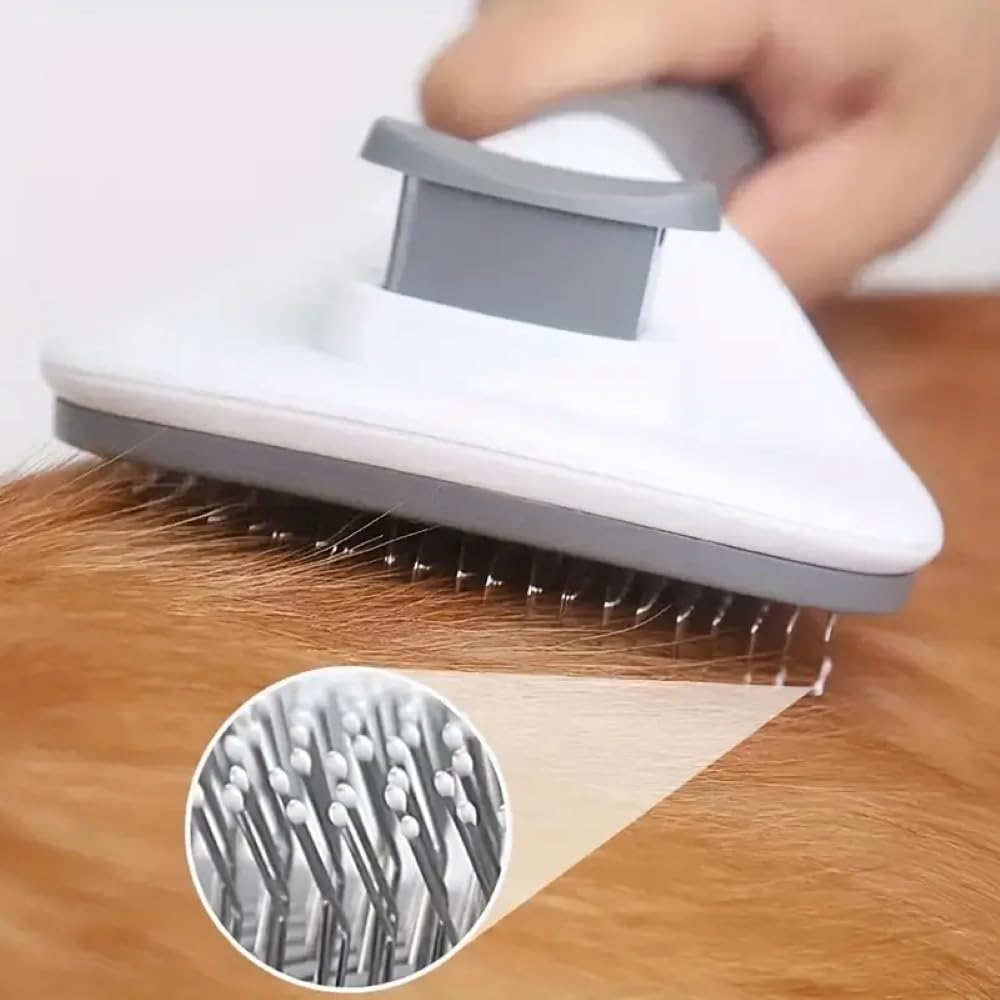 Self-Cleaning Pet Hair Remover Brush for Dogs & Cats