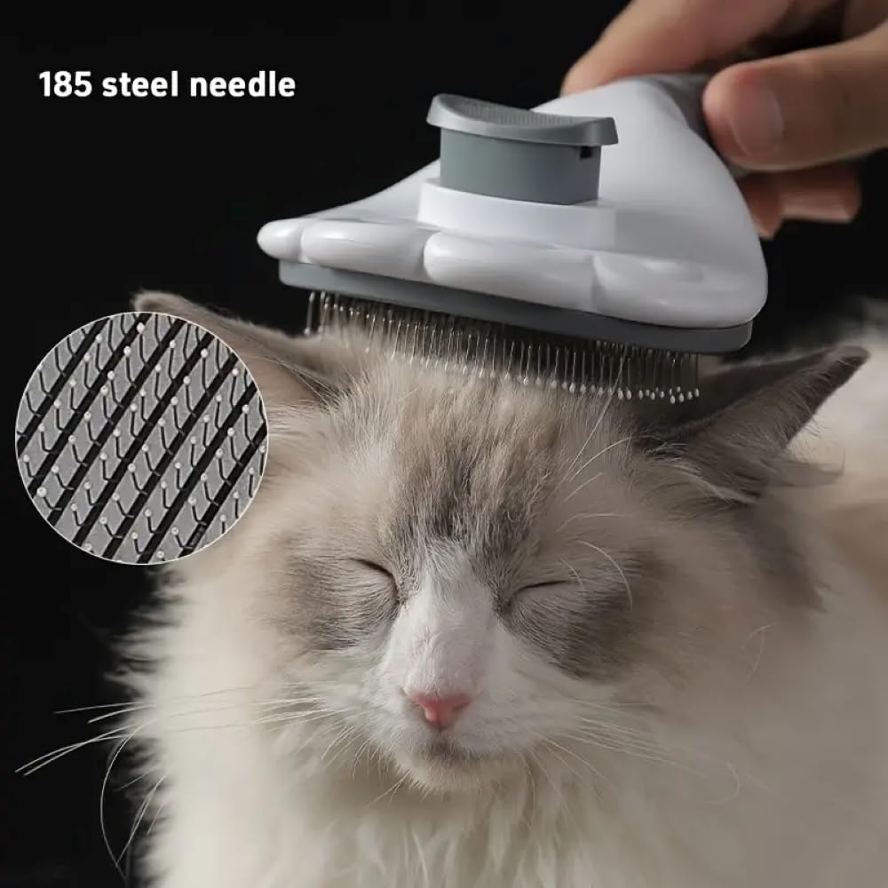Self-Cleaning Pet Hair Remover Brush for Dogs & Cats