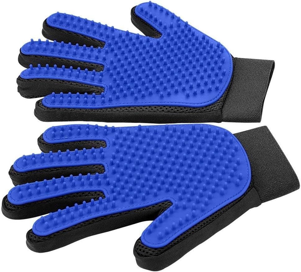 Cat Gloves for Grooming, Hair Removal & Massage - Dog & Cat