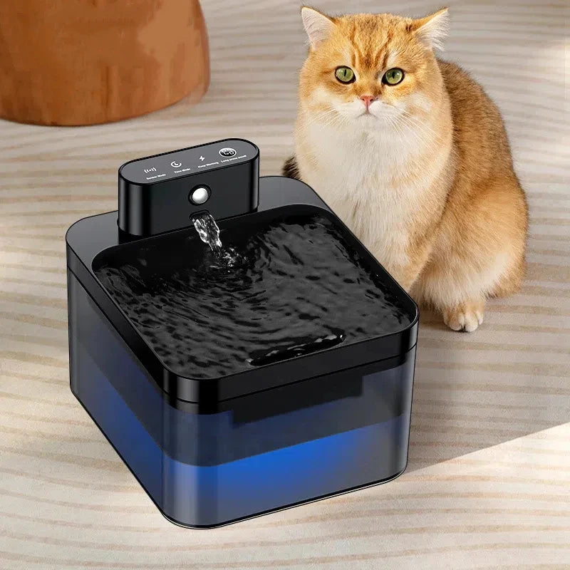 Wireless 2.2L Pet Water Fountain – Infrared Sensor & Ultra Quiet