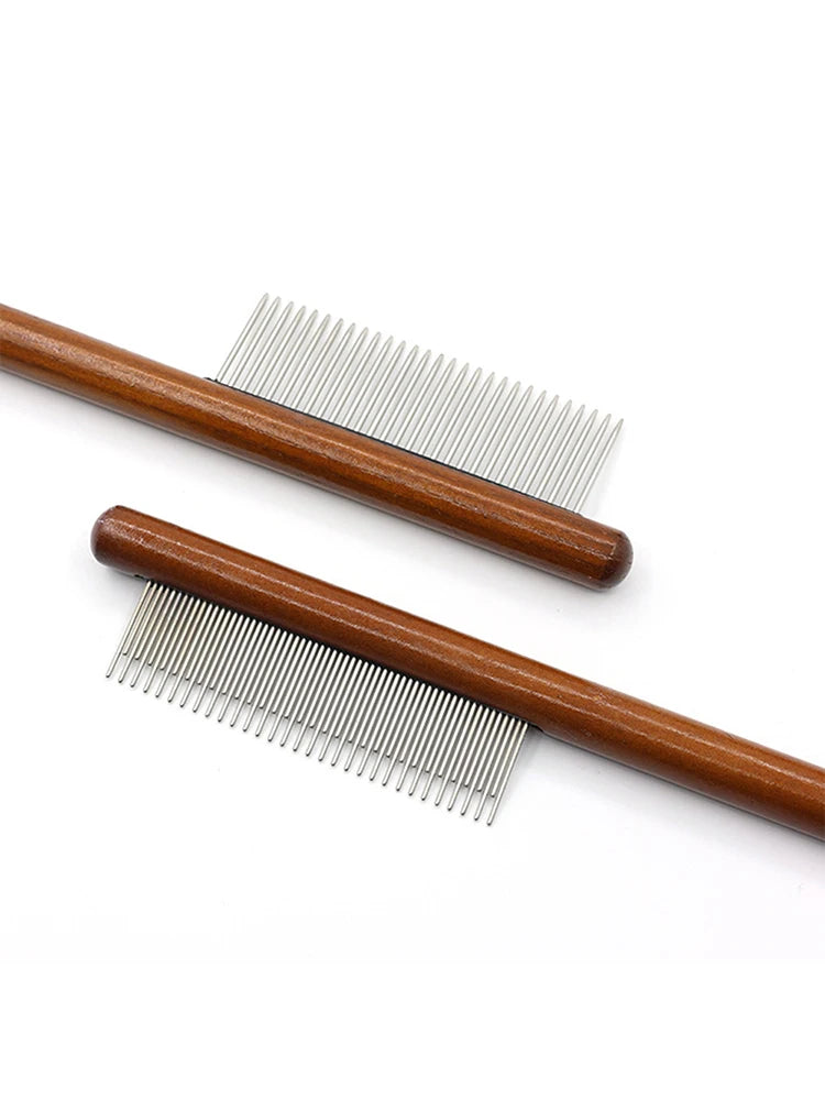 Pet Comb for Long-Haired Cats & Dogs – Detangling Brush