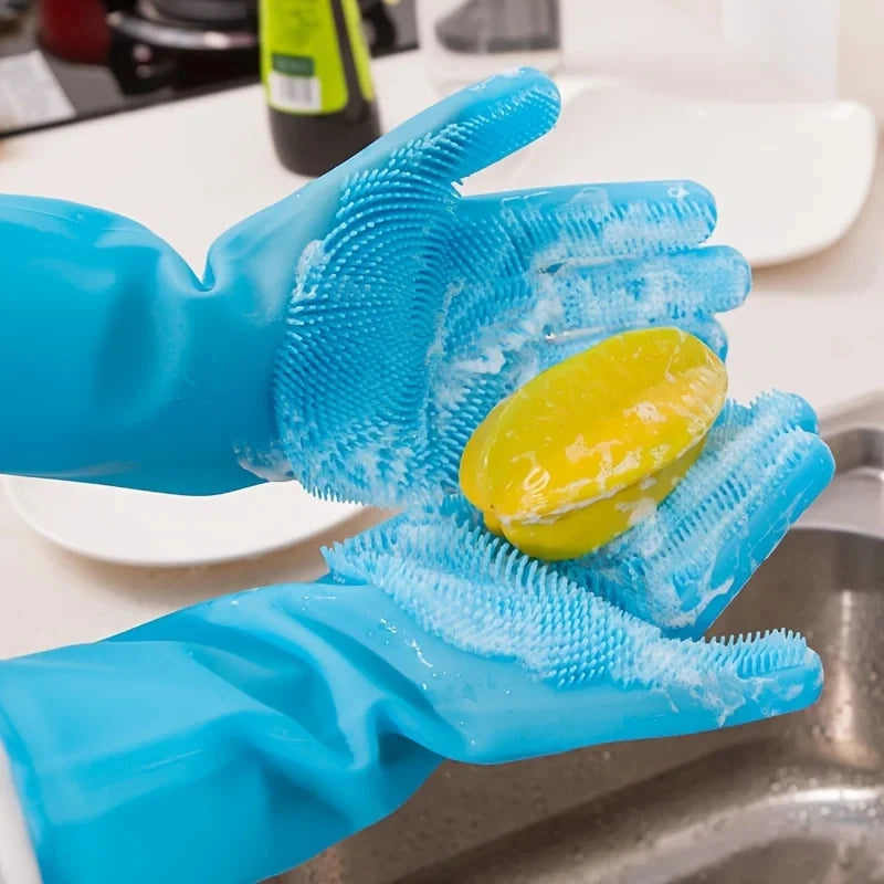 Pet Grooming & Bathing Silicone Glove for Dogs & Cats