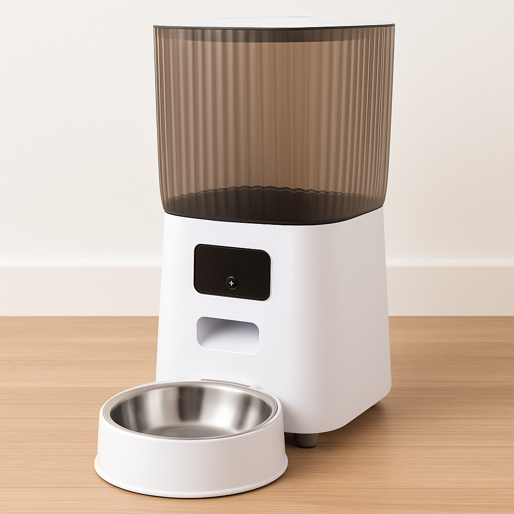 5L Smart Automatic Cat Feeder with Double Bowls & HD Camera – For Cats and Dogs