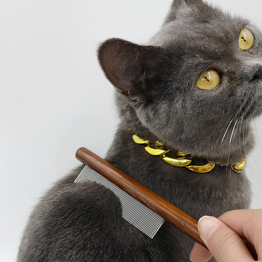 Pet Comb for Long-Haired Cats & Dogs – Detangling Brush