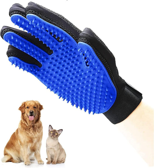 Cat Gloves for Grooming, Hair Removal & Massage - Dog & Cat