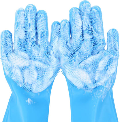 Pet Grooming & Bathing Silicone Glove for Dogs & Cats