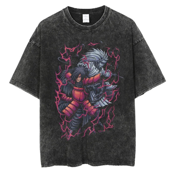 Naruto Madara Shadow of War Oversized Vintage T-Shirt