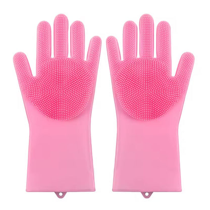 Pet Grooming & Bathing Silicone Glove for Dogs & Cats