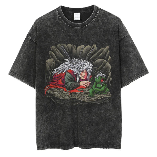 Naruto Jiraiya Pervy Sage Oversized Vintage T-Shirt