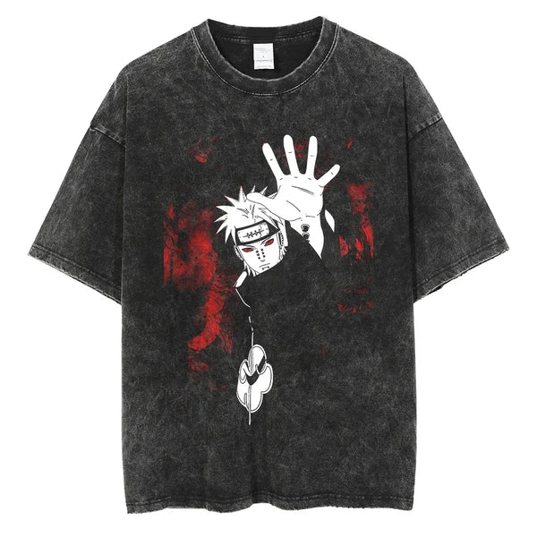 Naruto Pain Universal Destruction Oversized Vintage T-Shirt