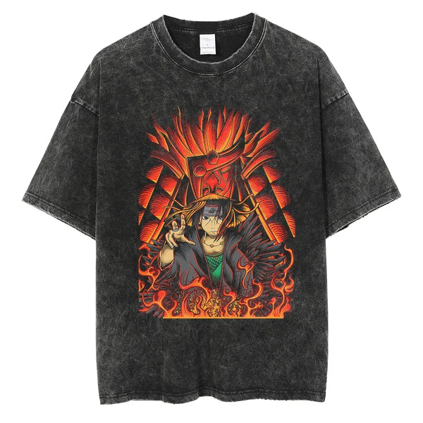 Naruto Sasuke Uchiha Legacy Oversized Vintage T-Shirt