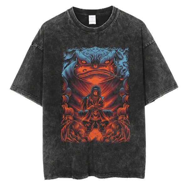 Naruto Jiraiya Unstoppable Sannin Oversized Vintage T-Shirt