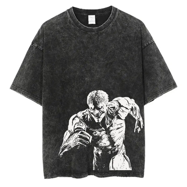 Attack on Titan Reiner Braun in Armored Titan form t-shirt, unisex fit, 100% cotton.